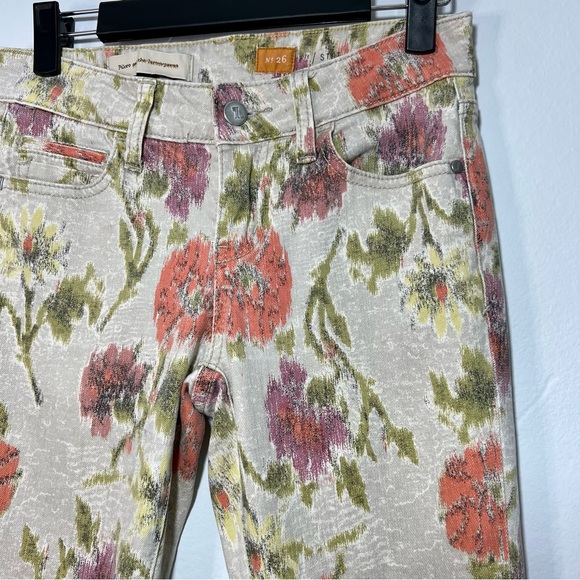 ANTHROPOLOGIE: PILCRO & The Letterpress Antiqued Floral Jean - Picture 3 of 7